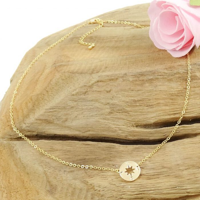 Kompas ketting goud-8513