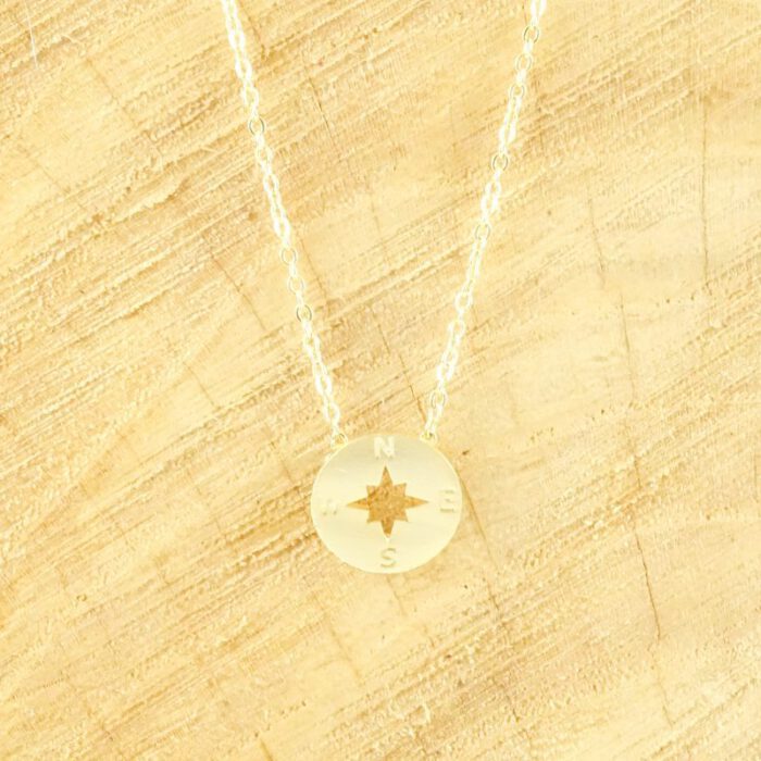 Kompas ketting goud-0