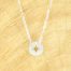 Ketting met kompas zilver