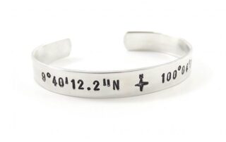 Armband coördinaten (zilver, goud of roségoud)-8219