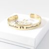 Armband met tekst gepersonaliseerd allerliefste peettante