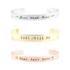 Gepersonaliseerde armband met tekst, quote, namen, datum