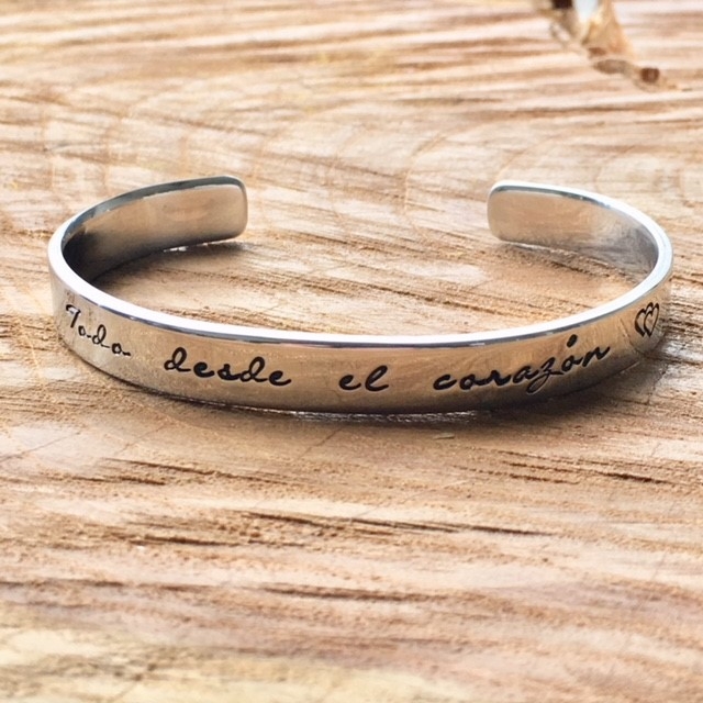 Persoonlijke armband met eigen tekst, quote