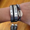 Leren armband met tekst plaatje (verschillende lettertypen & kleuren leer)-8496