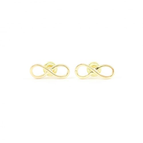 Infinity oorbellen goud