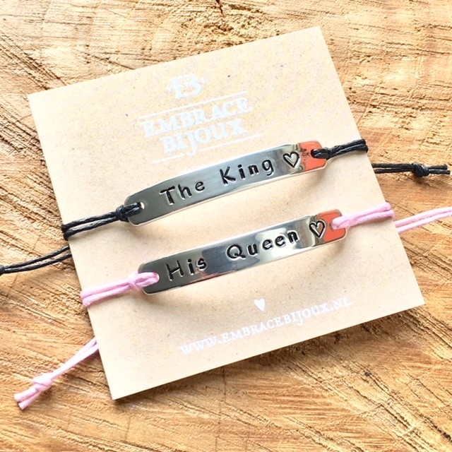 Armbandje met tekst - 20 kleuren koord-9578