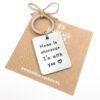 Sleutelhanger met tekst home is wherever i'm with you