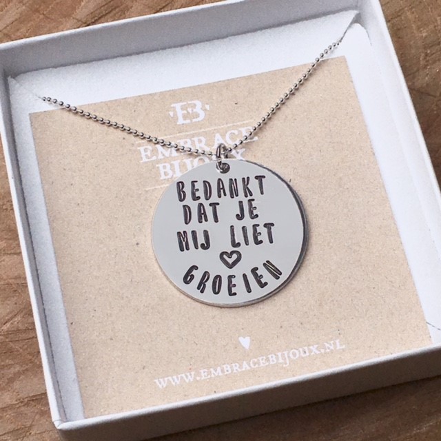 Lange ketting met eigen tekst-9435