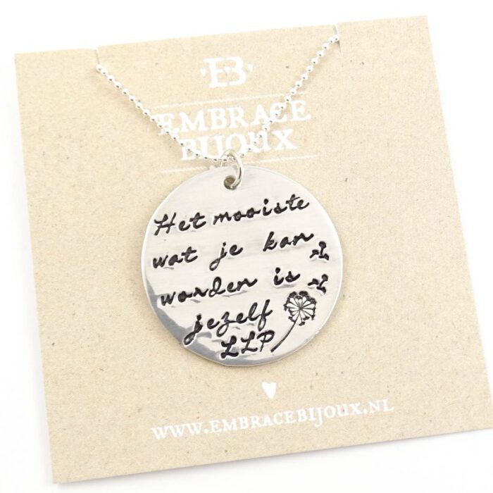 Lange ketting met eigen tekst-8918