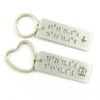 Sleutelhanger met coordinaten - rechthoek-0