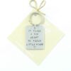 Sleutelhanger met tekst cadeau juf - it takes a big heart to teach little minds
