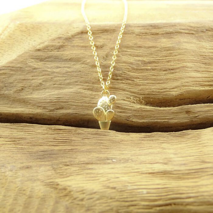 Ketting met cactus goud