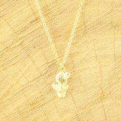 Ketting met cactus goud