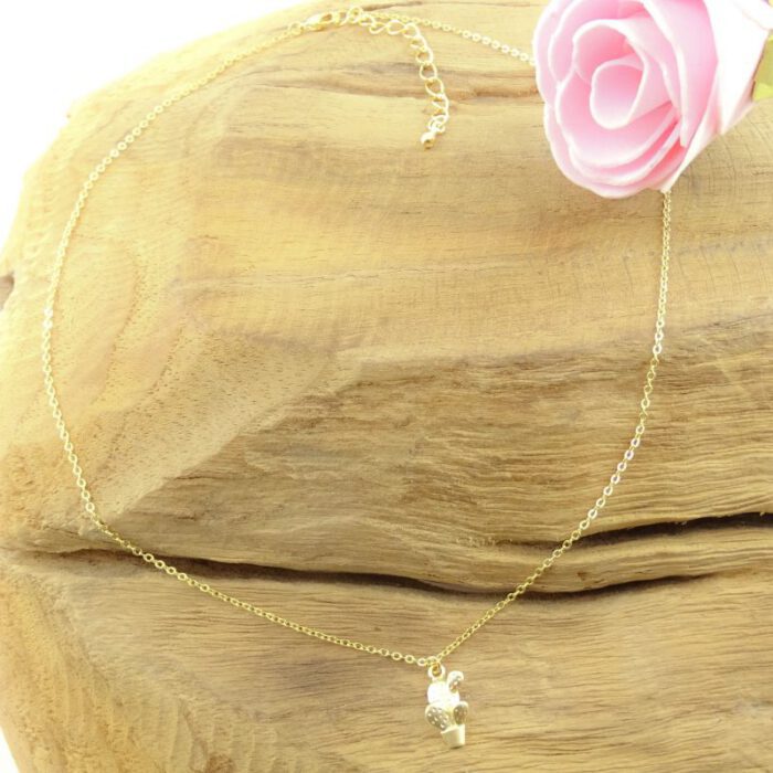 Ketting met cactus goud