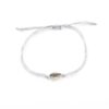 Kauri schelp armbandje zilver