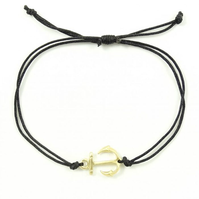 Armbandje met anker goud