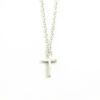 Ketting kruisje zilver-9134