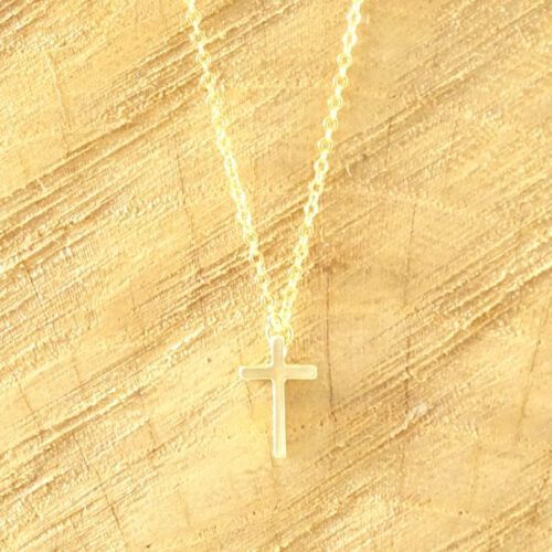 Ketting met kruisje goud