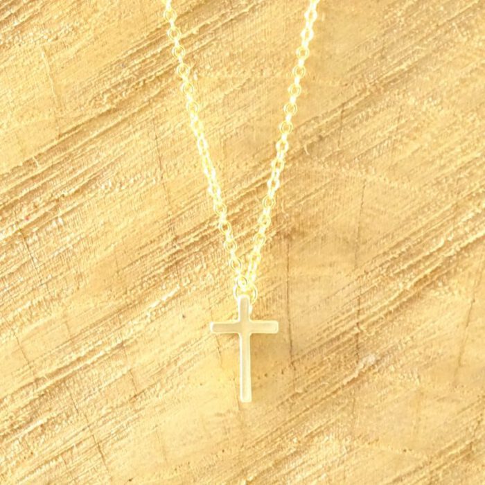 Ketting met kruisje goud