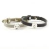 Leren armband met letter of symbool-0