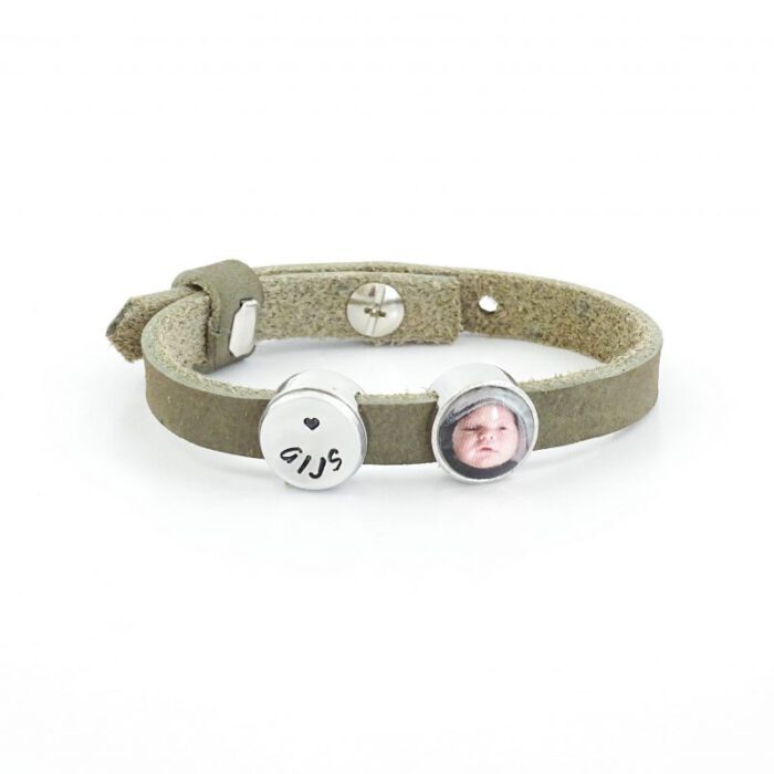 Leren armband met foto -9552