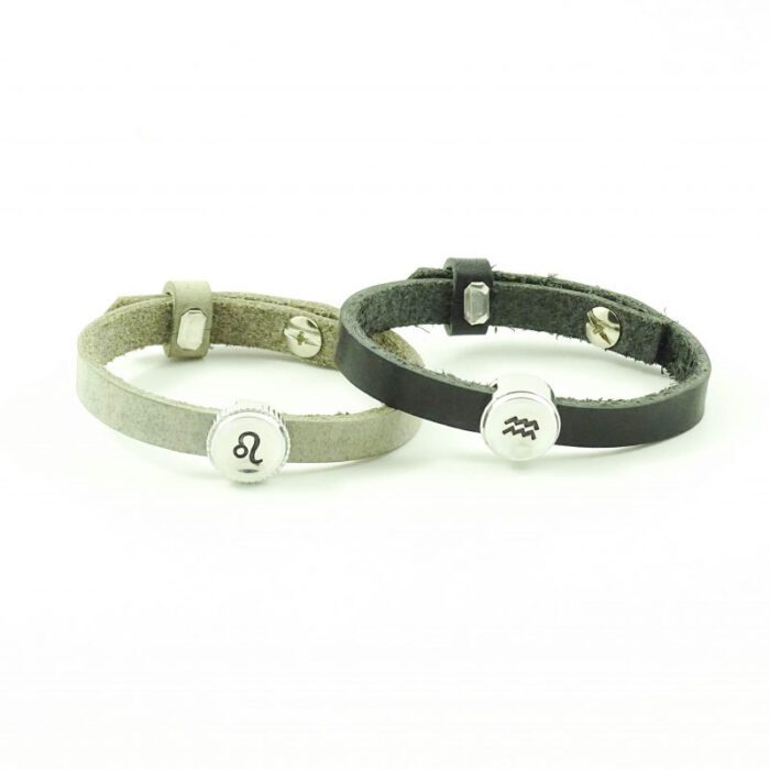 Leren armband met sterrenbeeld