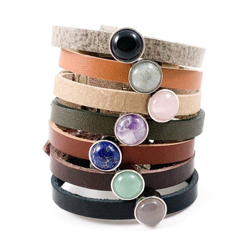 wassen optillen Vervreemden Leren armbanden | Embrace Bijoux - Handmade jewelry