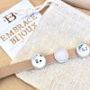 Leren armband of wikkel armband met edelsteen slider
