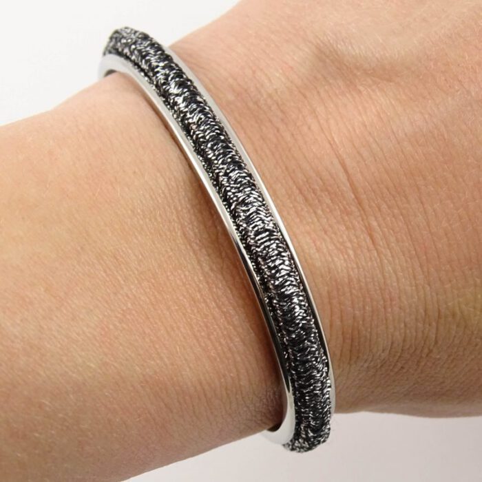 Armband voor haar elastiekje - zilver, goud, of roségoud stainless steel-9471