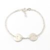 Zilveren armbandje met letters 925 sterling silver armband met initialen zilver