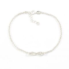 925 zilver infinity armbandje sterling silver oneindigheid lemniscaat armbandje