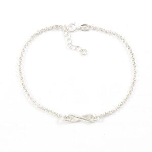 925 zilver infinity armbandje sterling silver oneindigheid lemniscaat armbandje
