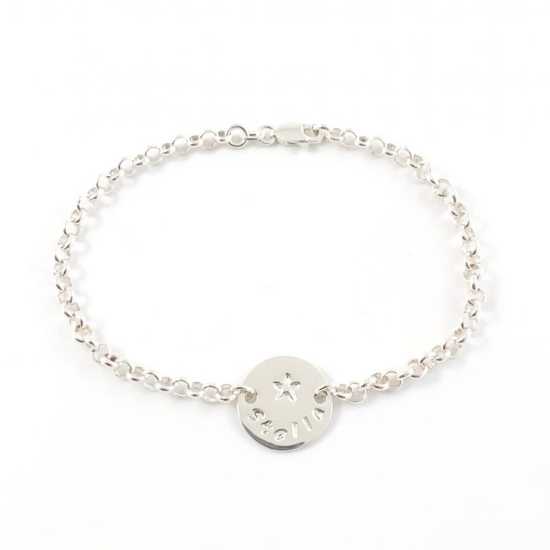 Armbandje met naam en symbool 925 zilver