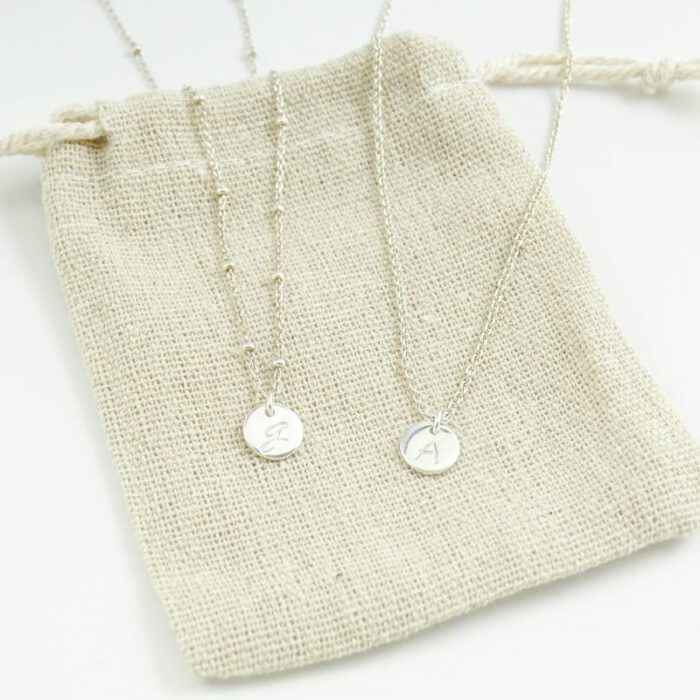 Ketting met letter / initiaal 925 zilver-9596