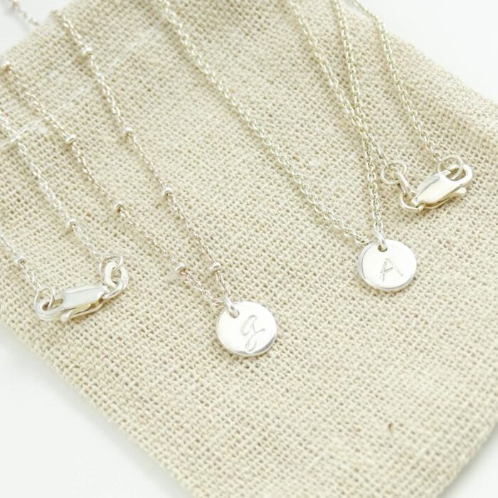 Ketting met letter / initiaal 925 zilver-9595