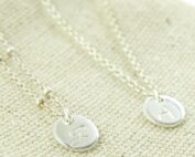 Ketting met letter / initiaal 925 zilver - initiaal kettinkje zilver