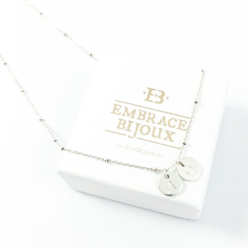 Ketting met letters zilver 925 zilveren kettinkje met letter initiaal