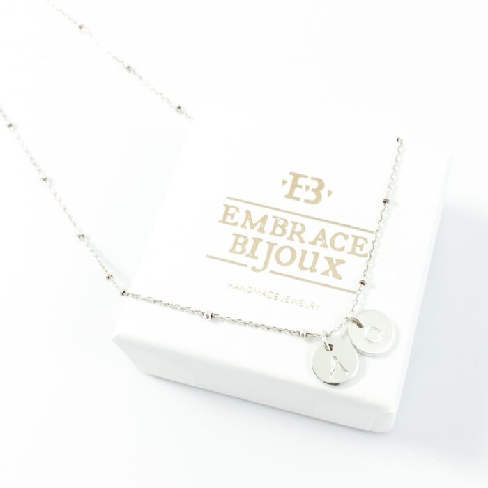 Ketting met letters zilver 925 zilveren kettinkje met letter initiaal