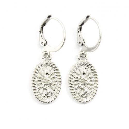 Vintage snake oorbellen zilver