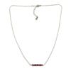 Ketting met granaat edelsteen - Stainless steel