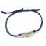 Schelp armbandje zilver & donker blauw-0