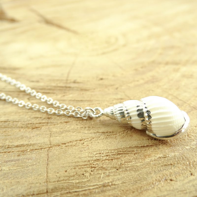 Identificeren Geslaagd Siësta Ketting met schelpje zilver - silver shell necklace - kettinkje met schelp