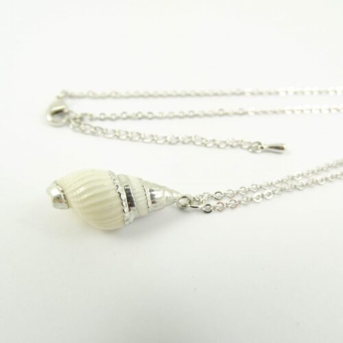 Ketting met slakkenhuis schelpje zilver