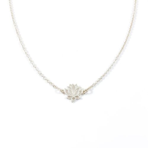 Lotus ketting 925 zilver zilveren kettinkje met lotusbloem