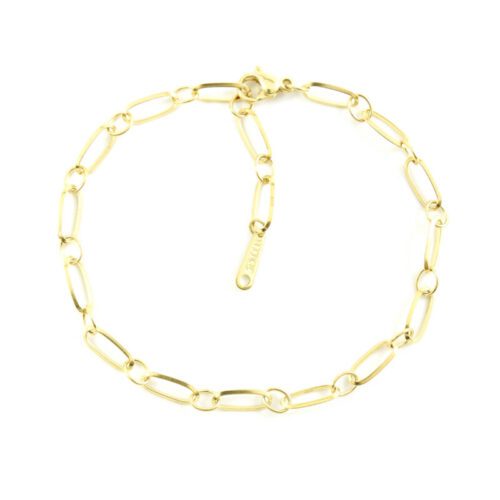 Basis armbandje zilver of goud staal