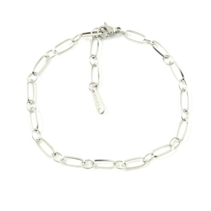 Basis armbandje zilver of goud staal
