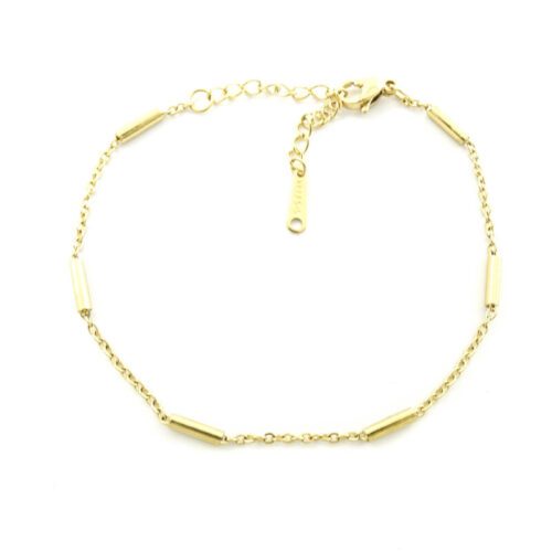 Minimal basic armbandje zilver of goud staal