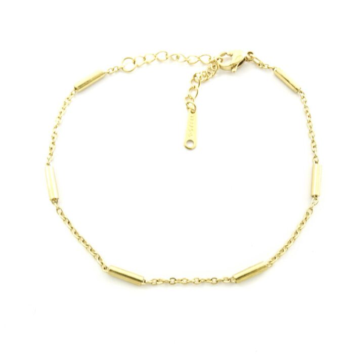 Minimal basic armbandje zilver of goud staal