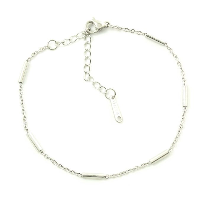 Minimal basic armbandje zilver of goud staal
