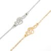 Armbandje met g-sleutel muzieksleutel zilver of goud stainless steel - muziek armband - cadeau muzikant
